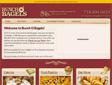Tablet Screenshot of bunchobagels.com